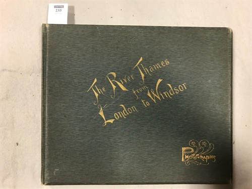 Lot 235 - A photograph album c.1909, of 96 Thames and...