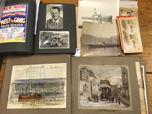 Lot 244 - An album inscribed to cover 'G.V.A. May 1927'...