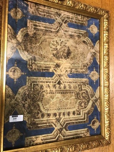 Lot 245 - A fragment of hand painted early 19th century...