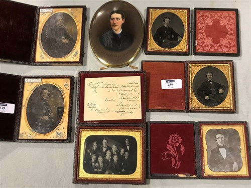 Lot 239 - Coubrough Family, a collection of six cabinet...
