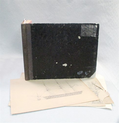 Lot 203 - An album with few maritime and coastal...