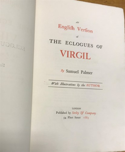 Lot 352 - PALMER (Samuel) The Eclogues of Virgil, An...