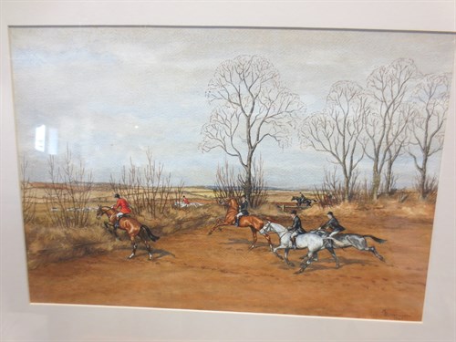 Lot 499 - *** Butterworth, Six horse racing and hunting...