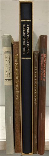 Lot 339 - Rampant Lions Press. 15 titles: The Rampant...