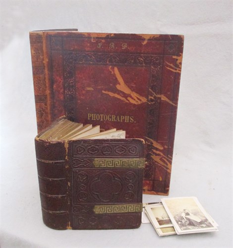 Lot 256 - An album of Carte-de-visite photographs, laid...