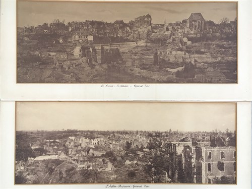 Lot 257 - Aviation and war, two large format photographs...