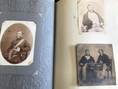 Lot 276 - A Victorian album, 4to, with various...