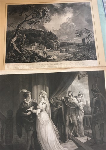 Lot 11 - A folder of prints and engravings, 18th and...