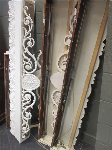 Lot 481 - Four plaster moulded canopies