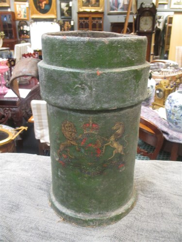 Lot 329 - A leather shot carrier