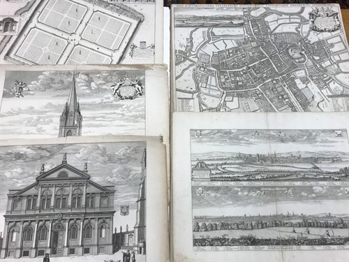 Lot 34 - David Loggan, various Oxford engravings,...