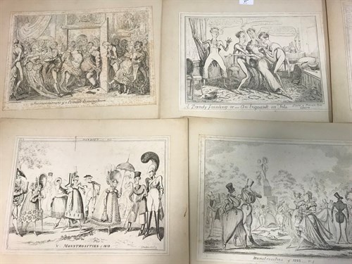 Lot 37 - Cruikshank and others, various small size...