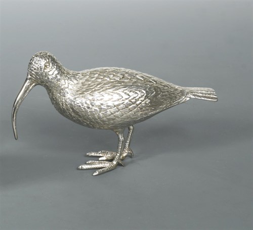 Lot 426 - A 20th century silver model of a curlew