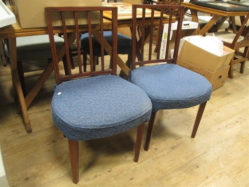 Lot 383 - A set of four George III style mahogany and...