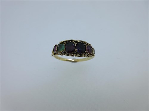 Lot 120 - A Victorian 'Regard' ring