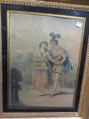 Lot 462 - 19th century watercolour and pencil -...