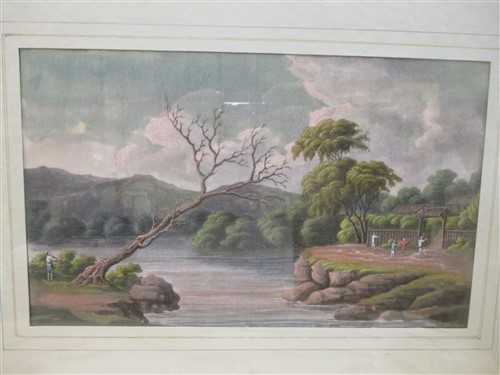 Lot 343 - A Chinese water colour on rice paper , 19th century