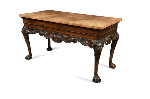 Lot 592 - An Irish George III mahogany rectangular side table