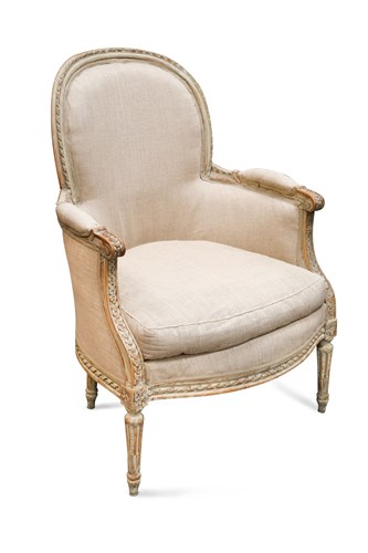 Lot 504 - An early 20th century Louis XVI style armchair