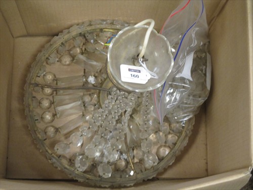Lot 160 - A French cut glass and gilt brass basket...