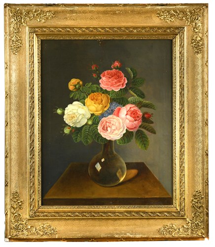 Lot 254 - 19th Century Continental school, Still life of...