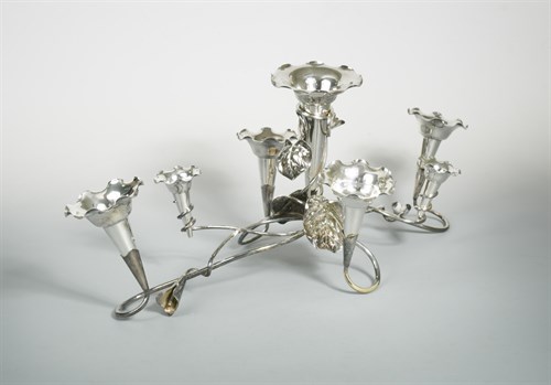 Lot 291 - A silver plated Art Nouveau style table centrepiece