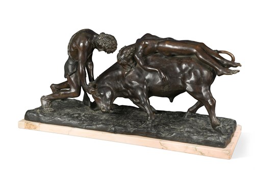 Lot 372 - Vincenzo Cinque, (Italian 1852 - 1929), The Abduction of Europa, bronze