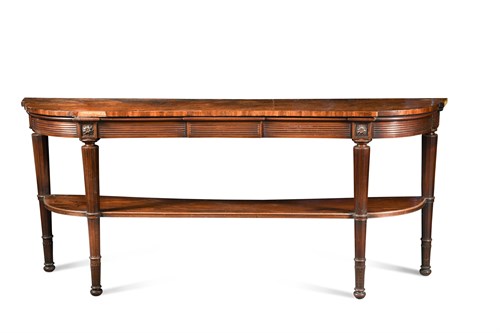 Lot 536 - A Regency mahogany bow fronted serving table