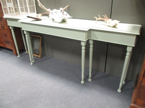 Lot 380 - A painted breakfront console 210 w cm
