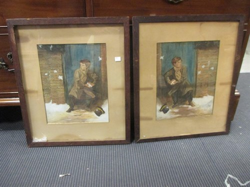 Lot 483 - Walton Taylor (British, 19th Century), "Boys...