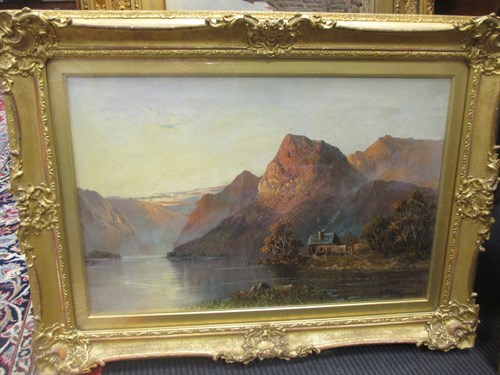 Lot 259 - E McKinley (British, 19th Century), Highland...