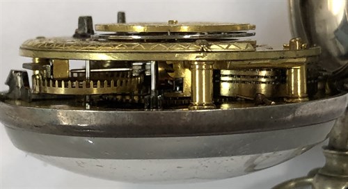 Lot 388 - Mathews, Welchpool - A George III silver pair cased pocket watch