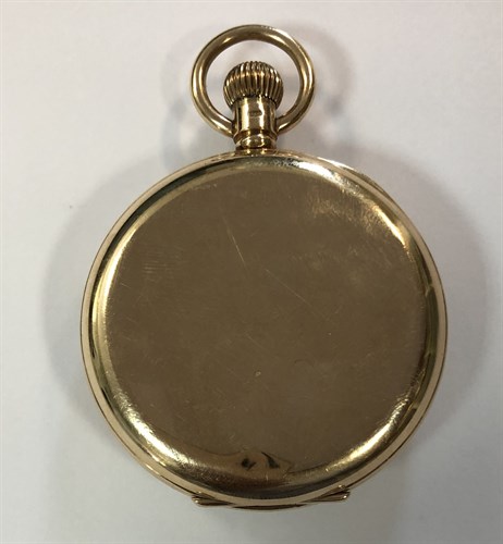 Lot 426 - J.W. Benson  - A George V 9ct gold open faced pocket watch