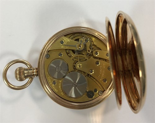 Lot 426 - J.W. Benson  - A George V 9ct gold open faced pocket watch