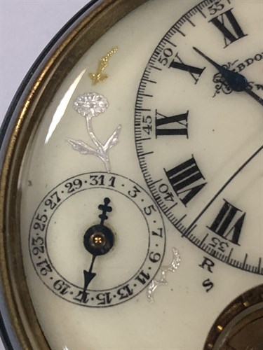 Lot 391 - Schild & Cie - A Hebdomas 8 day calendar open faced pocket watch