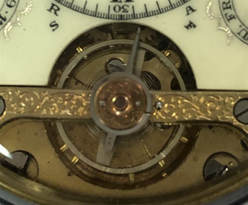 Lot 391 - Schild & Cie - A Hebdomas 8 day calendar open faced pocket watch