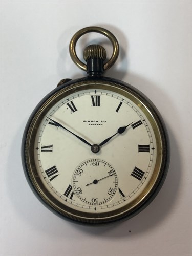 Lot 408 - Stauffer & Co - An early 20th century open faced pocket watch within a rare Borgel case