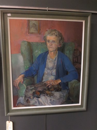 Lot 467 - Oliver Campion (b.1928) - Portrait of a lady...