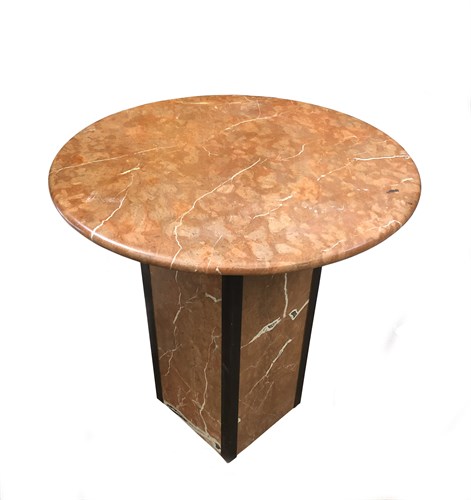 Lot 313 - A Rosso Antico marble occasional table