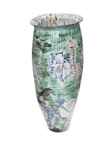 Lot 90 - Philip Sutton R.A (British, born 1928), three large Pottery vases