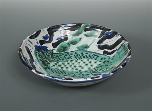 Lot 87 - Philip Sutton R.A (British, born 1928), three Fulham Pottery bowls