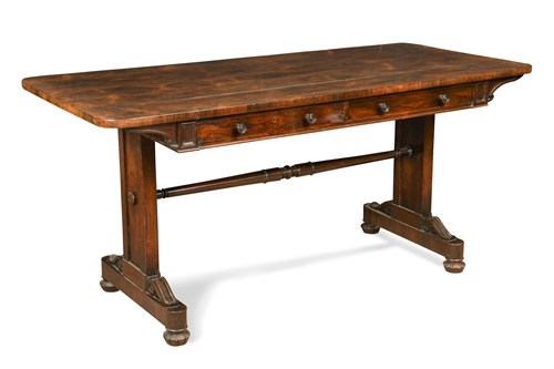 Lot 531 - A William IV rosewood centre table