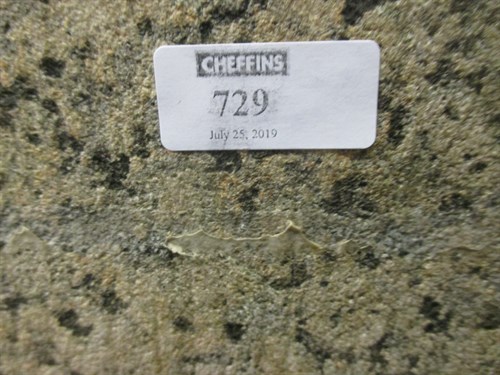 Lot 729 - A granite side table top, 125cm x 60cm x 3cm