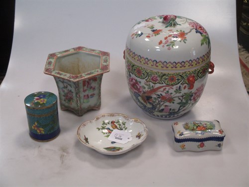 Lot 32 - An early 20th Century Chinese ice pail and...