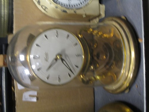Lot 75 - Three anniversary clocks with domes, various...