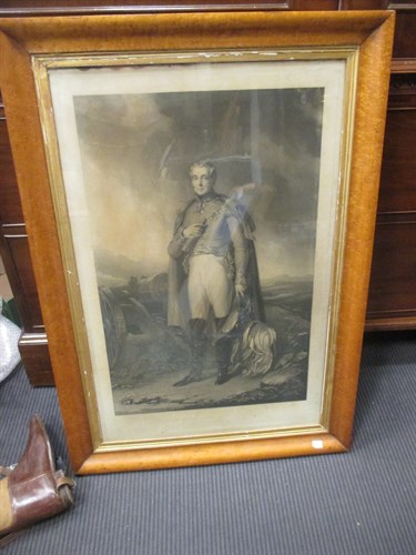 Lot 232 - Duke of Wellington, maple framed