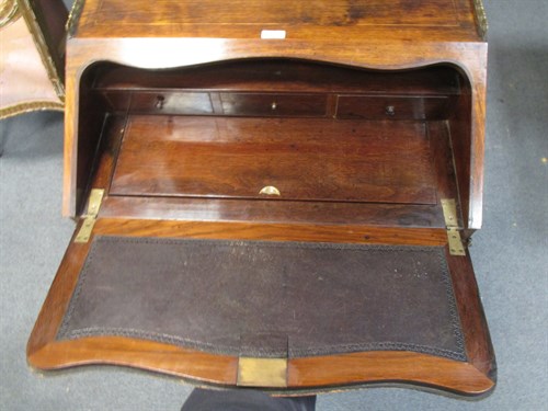 Lot 697 - A 19th century Louis XV style rosewood bureau...