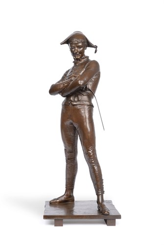 Lot 373 - Charles Rene de Saint Marceaux (French 1845-1915), a large bronze figure of a jester