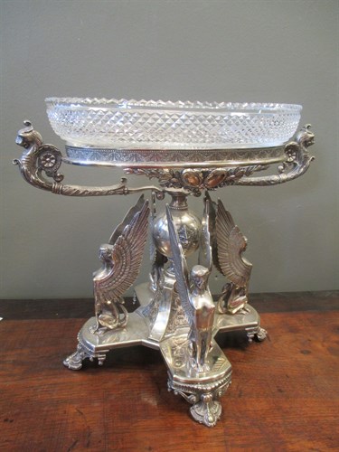 Lot 430 - Mappin & Webb: a Victorian silver-plated table...