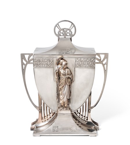 Lot 162 - WMF, an Art Nouveau electroplated ice bucket and cover